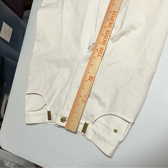 St. John Sport Cream White Trousers Pants Size 6 N2 - Picture 2 of 7